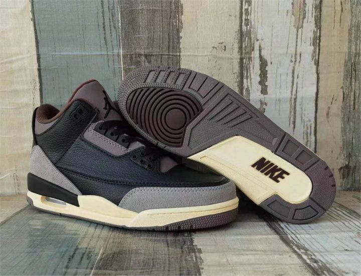 2024-2025 Nike Sneakers A Ma Maniére x Air Jordan 3 Noir Violet Ore